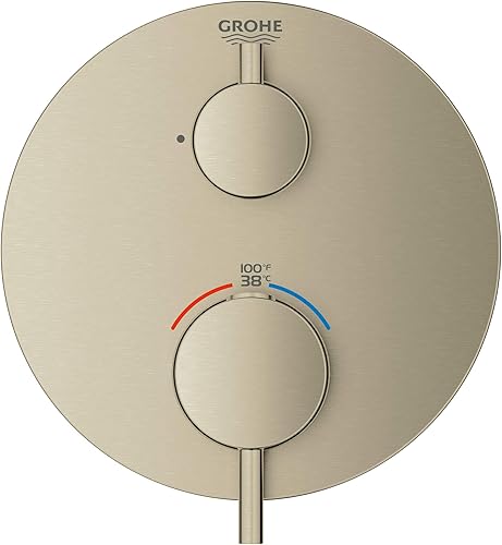 Miniatura 3 de GROHE 24150EN3 Atrio - Moldura termostática de 2 manijas, níquel cepillado InfinityFinish