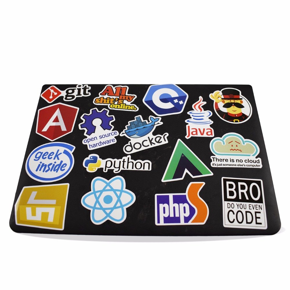 Amazon｜Bocoss - 50個のJavaインターネットJS PHPのドッカービットコインのHTMLクラウドプログラミング言語APPロゴステッカーおかしいです｜餃子鍋  オンライン通販