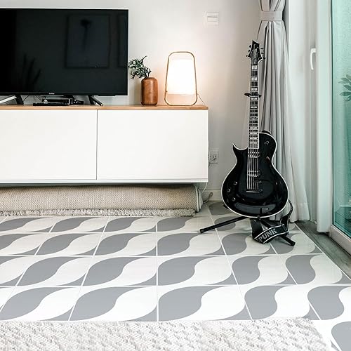 Miniatura 3 de Plantillas de pared para pintar con patrón grande de 12 x 12 pulgadas, plantillas de suelo grandes reutilizables, plantillas de azulejos simples NS10