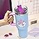 Paladone Care Bears 1.2L Blue Insulated Cup and Straw, Officially Licensed Quencher Bottle with Handle for Water, Iced Tea, C