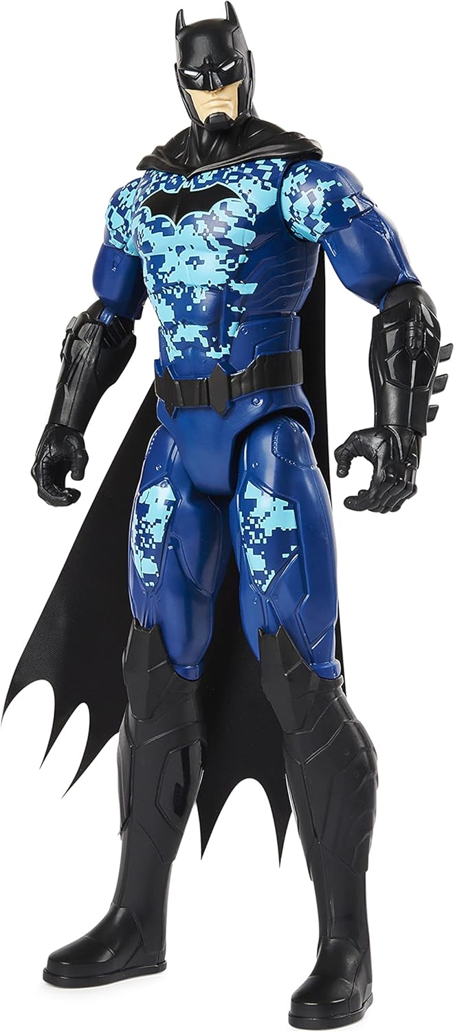 Batman 12-inch Bat-Tech Tactical Action Figure (Blue Suit), Kids Toys for Boys Aged 3 and up