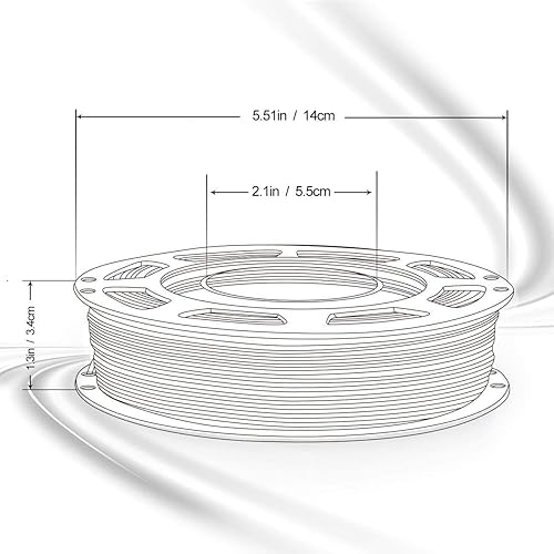 Vista 251 de AMOLEN - Paquete de 4 carretes de filamento de ácido poliláctico de seda para impresora 3D, brillante, bicolor, 1/16 de pulg./1.75 mm, azul Verde