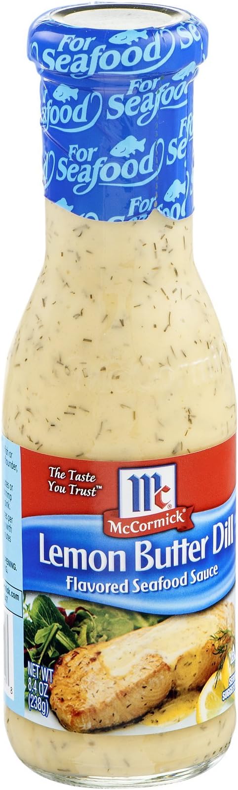 Lemon Butter Dill Flavored Seafood Sauce, 8.4 oz (Pack of 6)