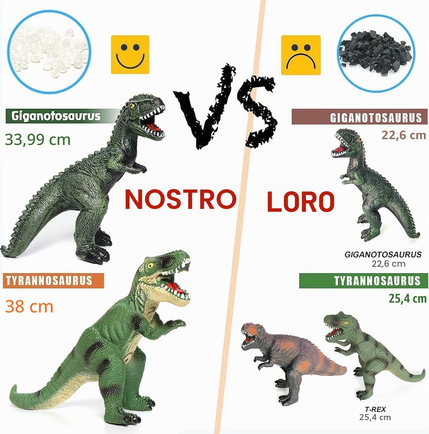 Set di 6 giocattoli morbidi: Velociraptor, T-Rex e Triceratops, perfetti per gli amanti dei dinosauri e le feste a tema