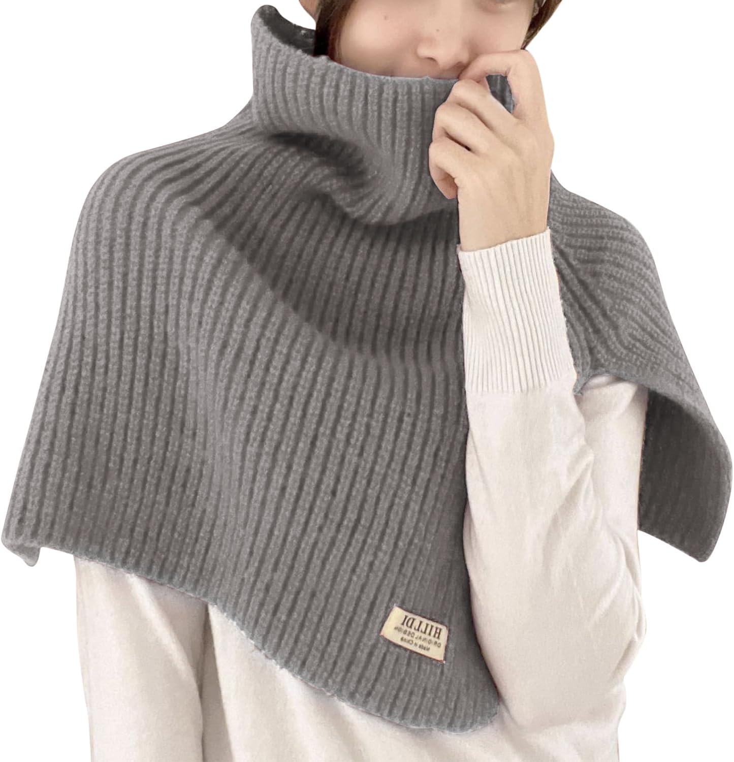 Surakey Écharpe Tricotée Avec Poche, Coupe-vent Châle Tricoté