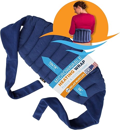 Miniatura 3 de SunnyBay Envoltura de cuello en forma de C lavanda con almohadilla térmica de espalda baja