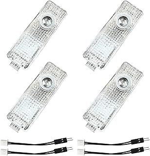 Krewua Pack of 4 Car Door Lights Car Entrance Lighting Accessories for 1 2 3 4 5 6 7 Series Car Door Logo Projector Lights for X1 X2 X3 X4 X5 X6 X7, Light Very Nice Gift