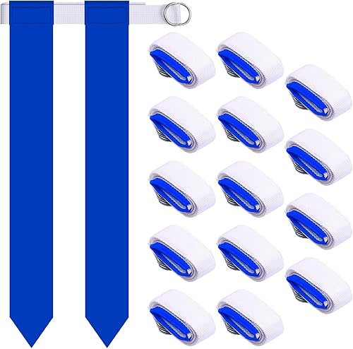 Sintege Juego de cinturón de fútbol con bandera de 14 jugadores, bandera de fútbol ajustable y cinturones, regalos para jóvenes y adultos