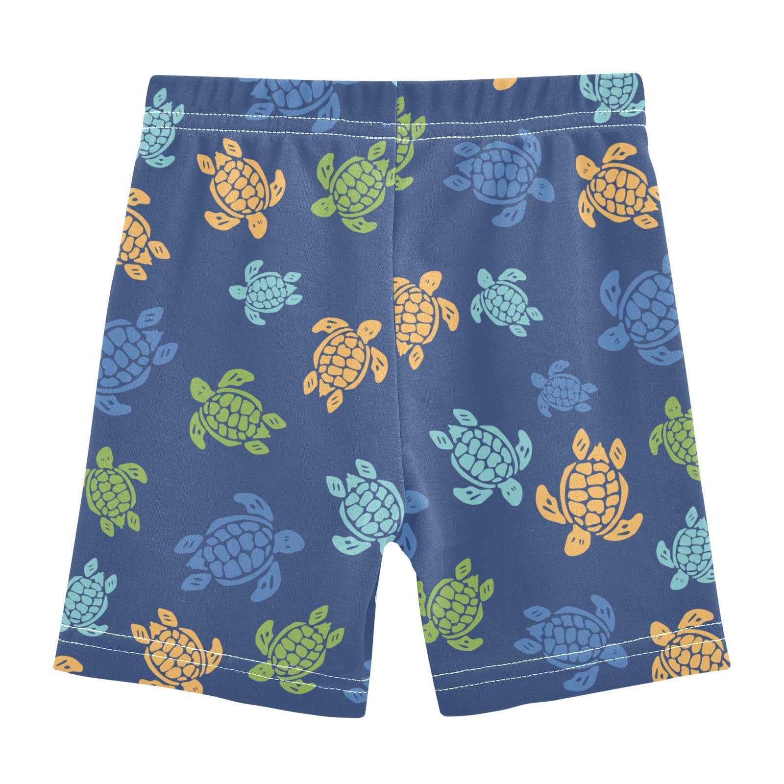 JHKKU Girls Sea Turtles Shorts Cotton Cartwheel Bike Kids Biker Under Dress Dance Short Girl Clothes 5T