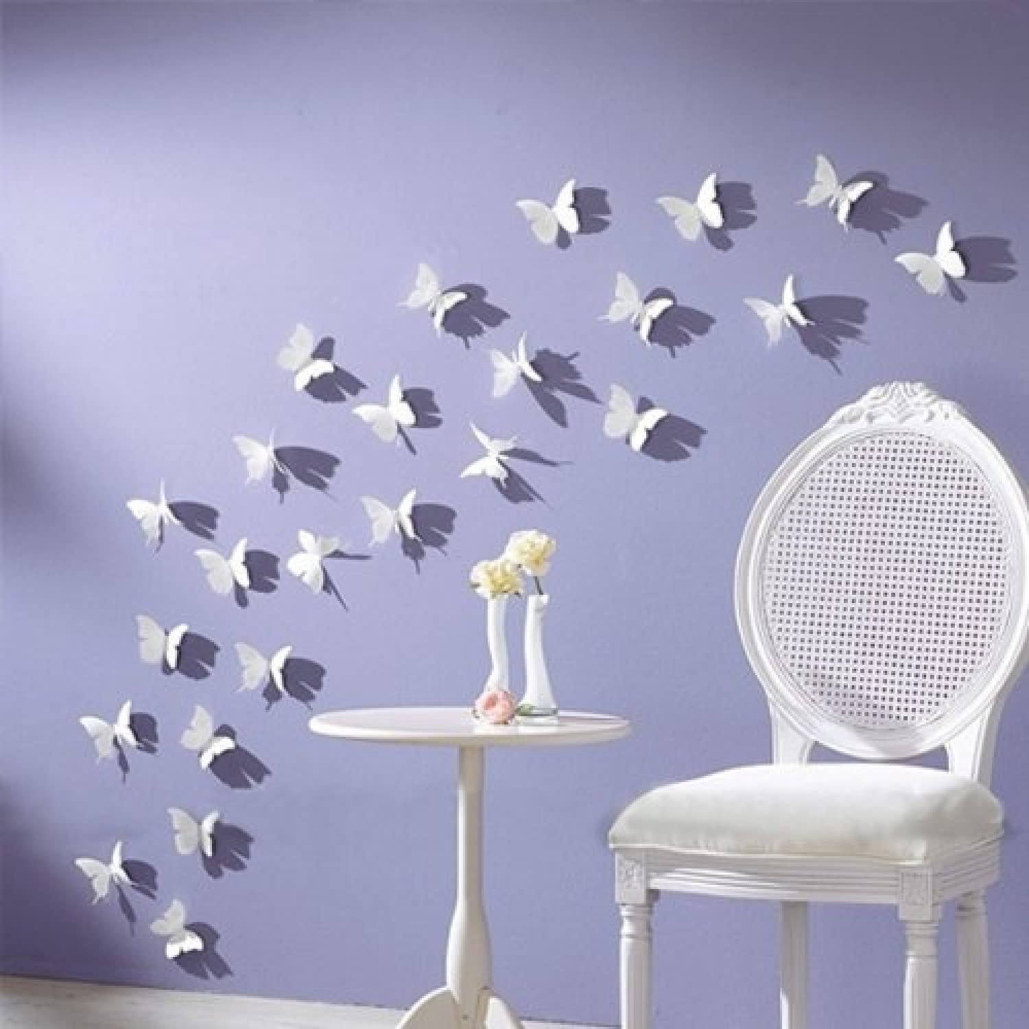 Indian Royals White 3D Butterflies Butterfly Stickers for Wall, Butterfly Decoration Items, Butterfly Stickers, Butterfly Wall Decor, Butterflies for Wall Decoration 12 Piece (13 cm x 15 cm) (B075SK5PVX) Amazon Price History, Amazon Price Tracker