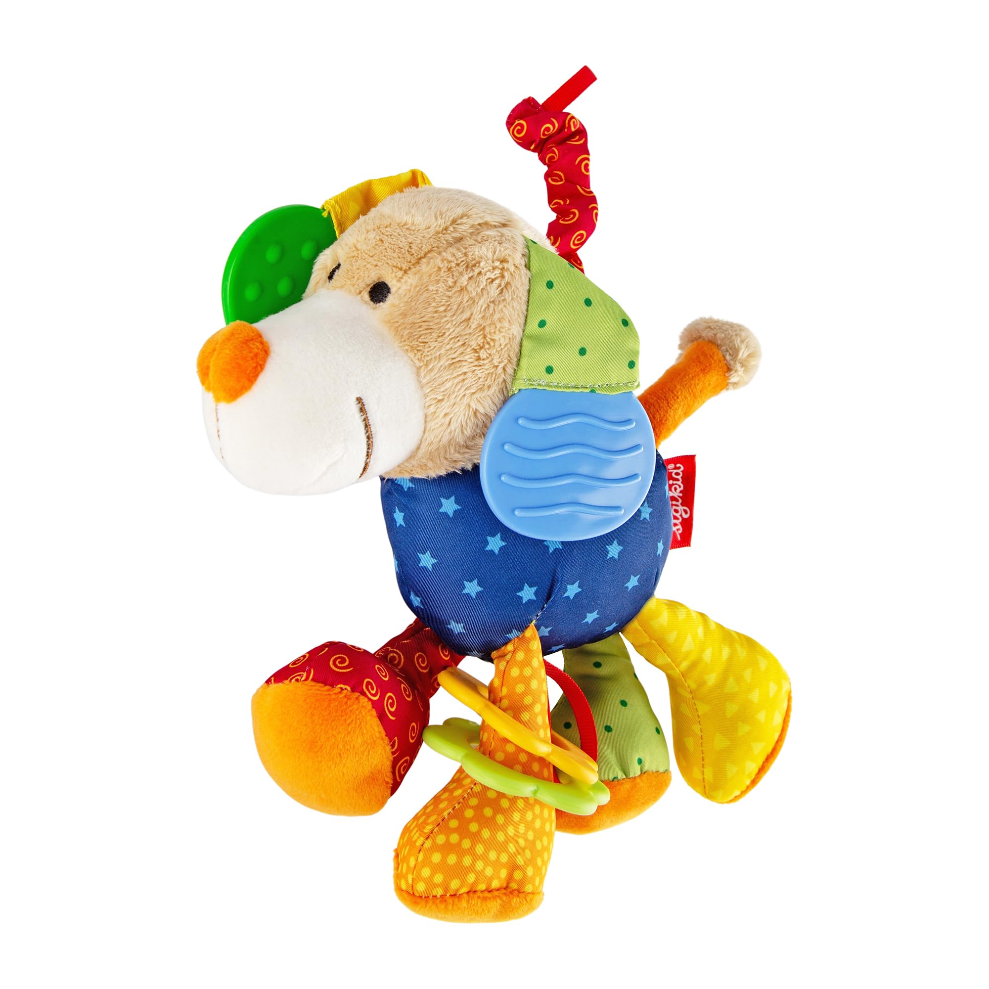 SIGIKID 40099 Aktywny pies PlayQ zabawka dla dziewczynek i chłopców, zalecana od urodzenia, wielokolorowa, 6 x 15 x 20