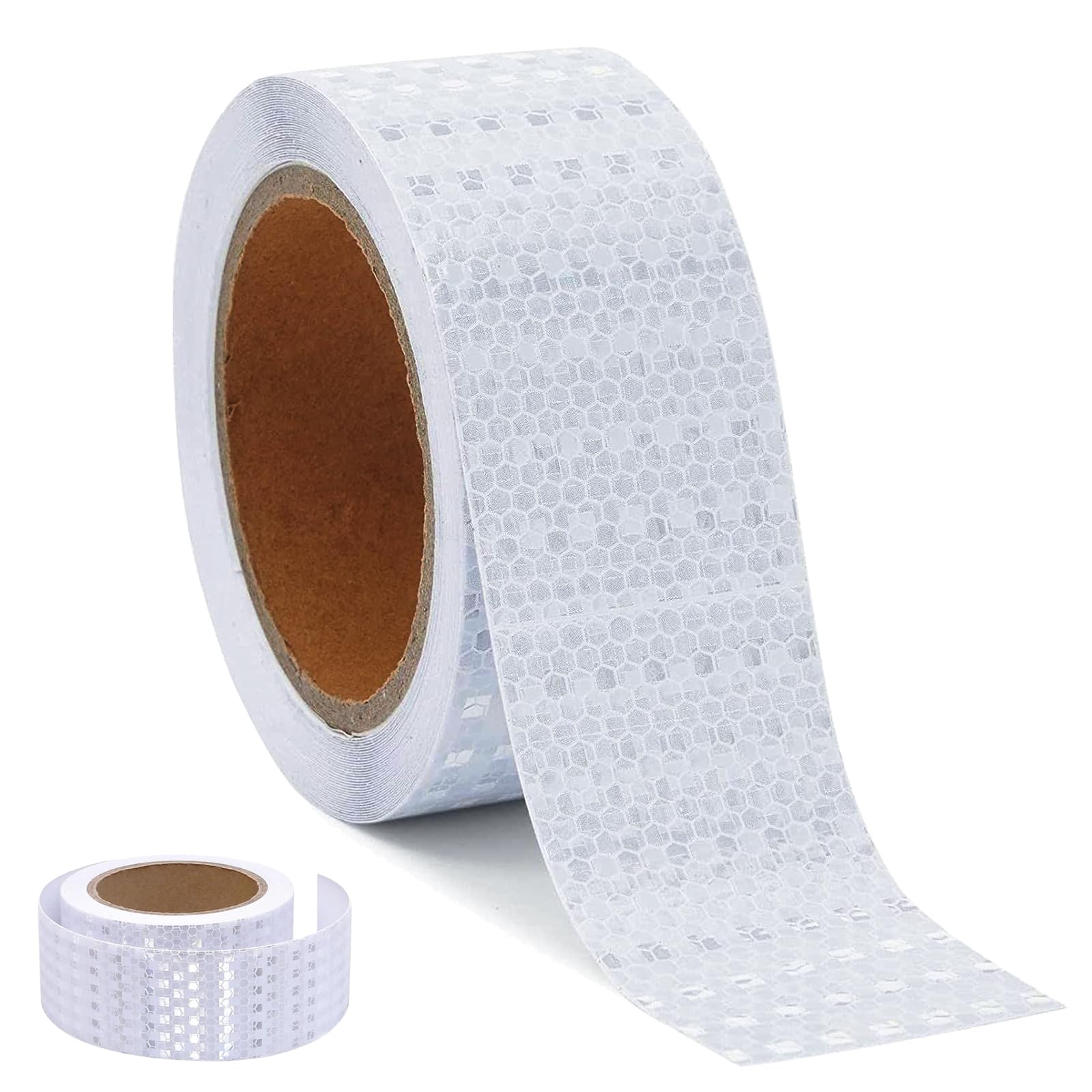 Bande Réfléchissante Adhésive Blanche 5cm X 10m - Ruban Réfléchissant Pour Sécurité Moto, Camion Et Voies