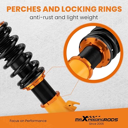 Miniatura 4 de maXpeedingrods Coilovers para Subaru Impreza WRX GDA GD9 GGA 2000-2007, WRX STI GDB 00-04, para Subaru Forester 2003-2008, Kit de suspensión de