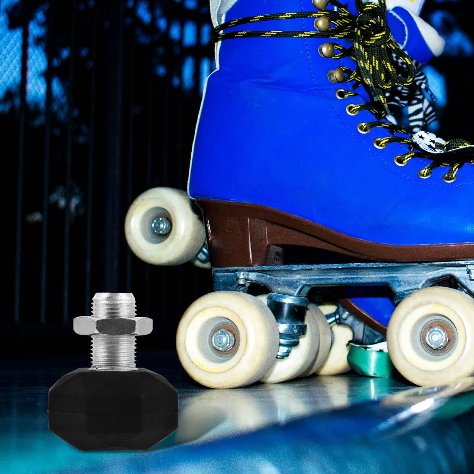 POPETPOP Skate Toe Guard Replacement Toe Stoppers for Roller Skates Rubber Stainless Steel Material