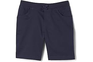 Girls' navy blue school shorts for girls