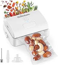 Vacuum Sealer Machine HOMEKANE,Mini Food Vacuum Sealer Rechargeable, Bag Sealer with Cutter, Fast Heat Sealer Machine Chip Bag Sealer Handheld, Vacuum Food Sealer for Snack Plastic Bags Food Storage