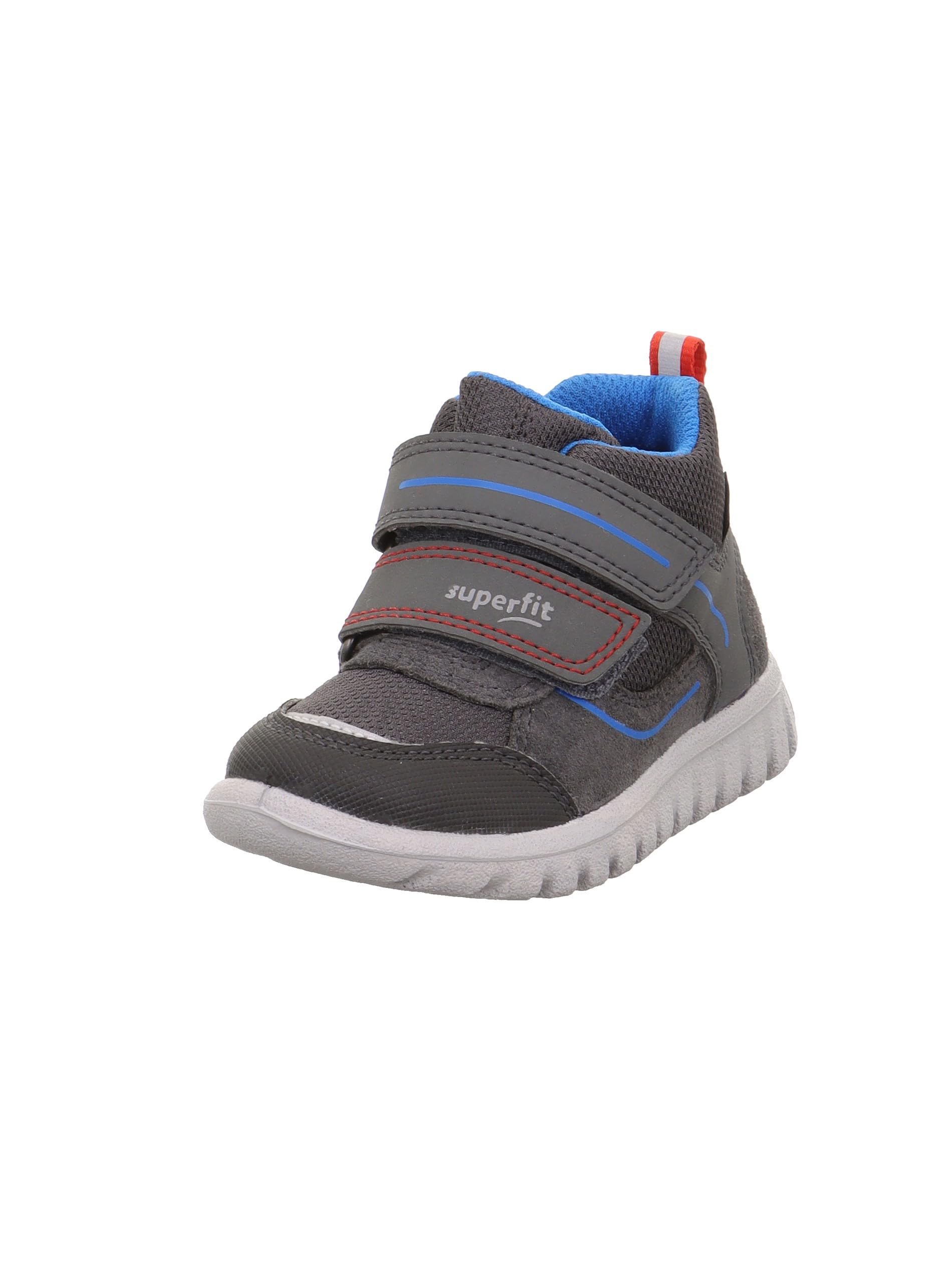 Superfit Boys' Sport7 Mini Trainers, Grey Blue 2000, 5.5 UK Child