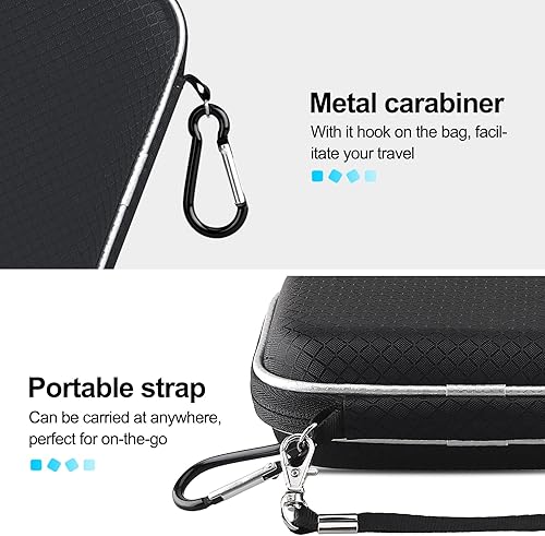 Miniatura 6 de Lacdo Funda organizadora para cargador de MacBook, pequeña bolsa portátil para cables de carga, bolsa de viaje para MacBook adaptador de corriente,