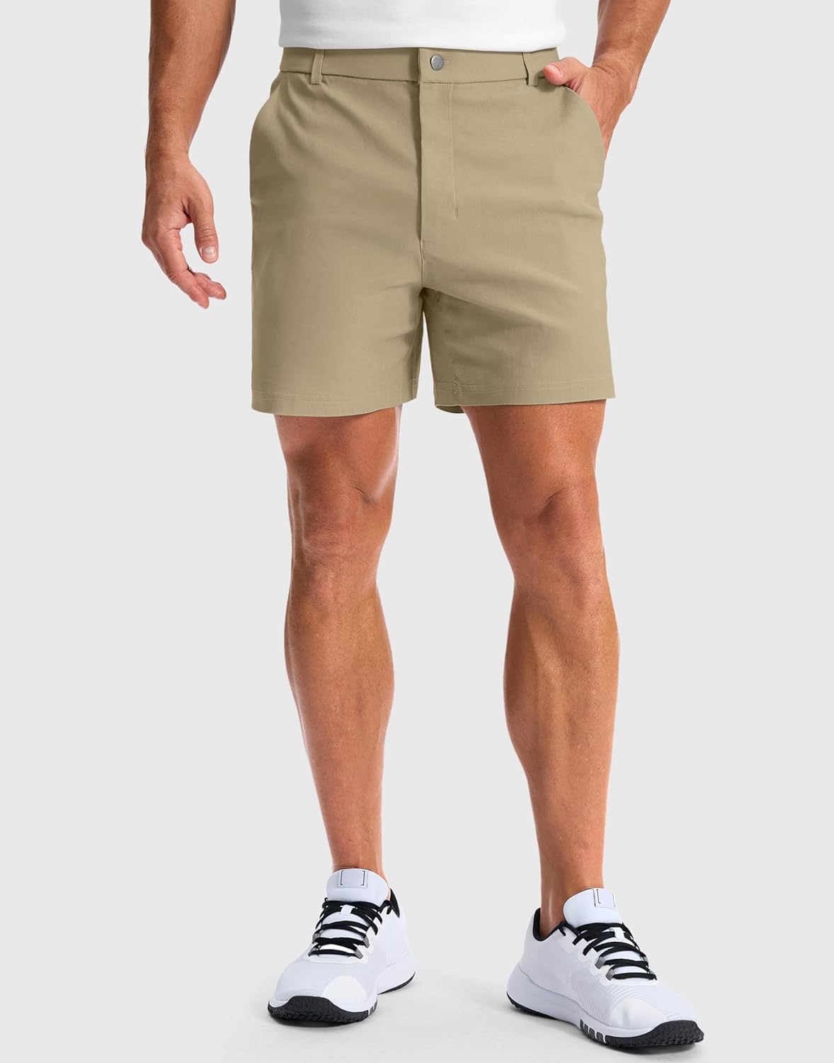 G Gradual Men's Golf Dress Shorts 5"/ 7"/ 9" Stretch Casual Work Flat Front Shorts for Men with 3 Pockets Quick Dry - Image 2