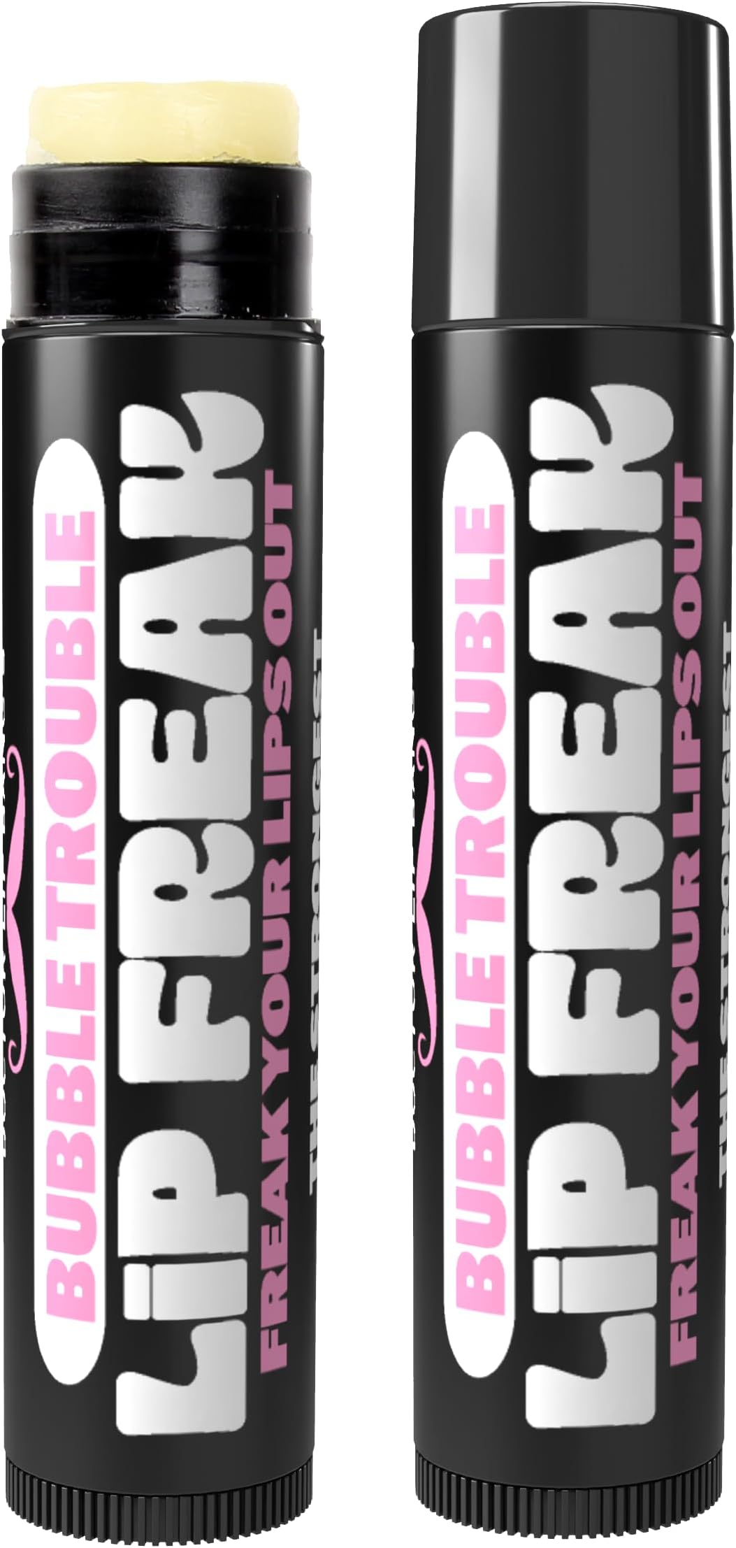 Doctor Lip Bang's BUZZING Lip Balm | Lip Freak | 100% All Natural | Cruelty Free | Bubble Trouble | 2 Pack