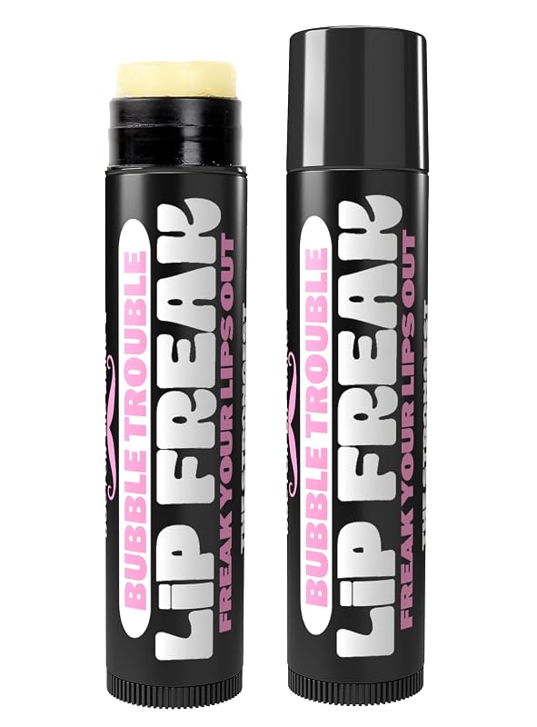 Bálsamo labial Doctor Lip Bang's Lip Freak Bubble Trouble, Pacote com 2