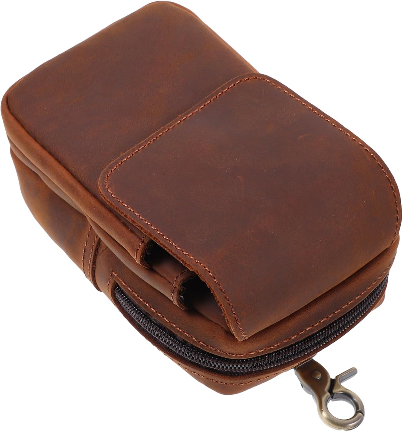 HEMOTON 1Pc Multifunctional Phone Waist Pouch Portable Lost Waist Bag Genuine Leather Outdoor Storage for Essentials for Daily Use and Work Sites