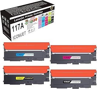 117A Compatible Toner Cartridge Replacement for HP 117A W2070A set Work for HP MFP 178nwg 179fwg 178nw 179fnw 150a 150nw (Black Magenta Cyan Yellow)