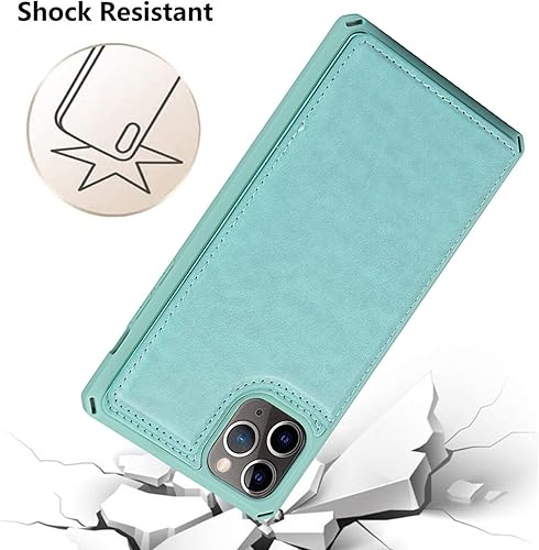 Miniatura 7 de Cavor Funda para iPhone 11 Pro Max con tarjetero, funda tipo cartera con tarjetero y tarjetero para iPhone 11ProMax, funda de piel sintética a