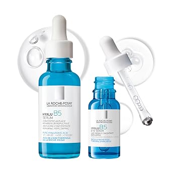 La Roche-Posay Hyalu B5 Pure Hyaluronic Acid Serum for Face, Vitamin B5 + Hyaluronic Acid + Madecassoside, Hydrating Serum Visibly Plumps Skin, Sensitive Skin Safe, Anti Aging, Oil-Free