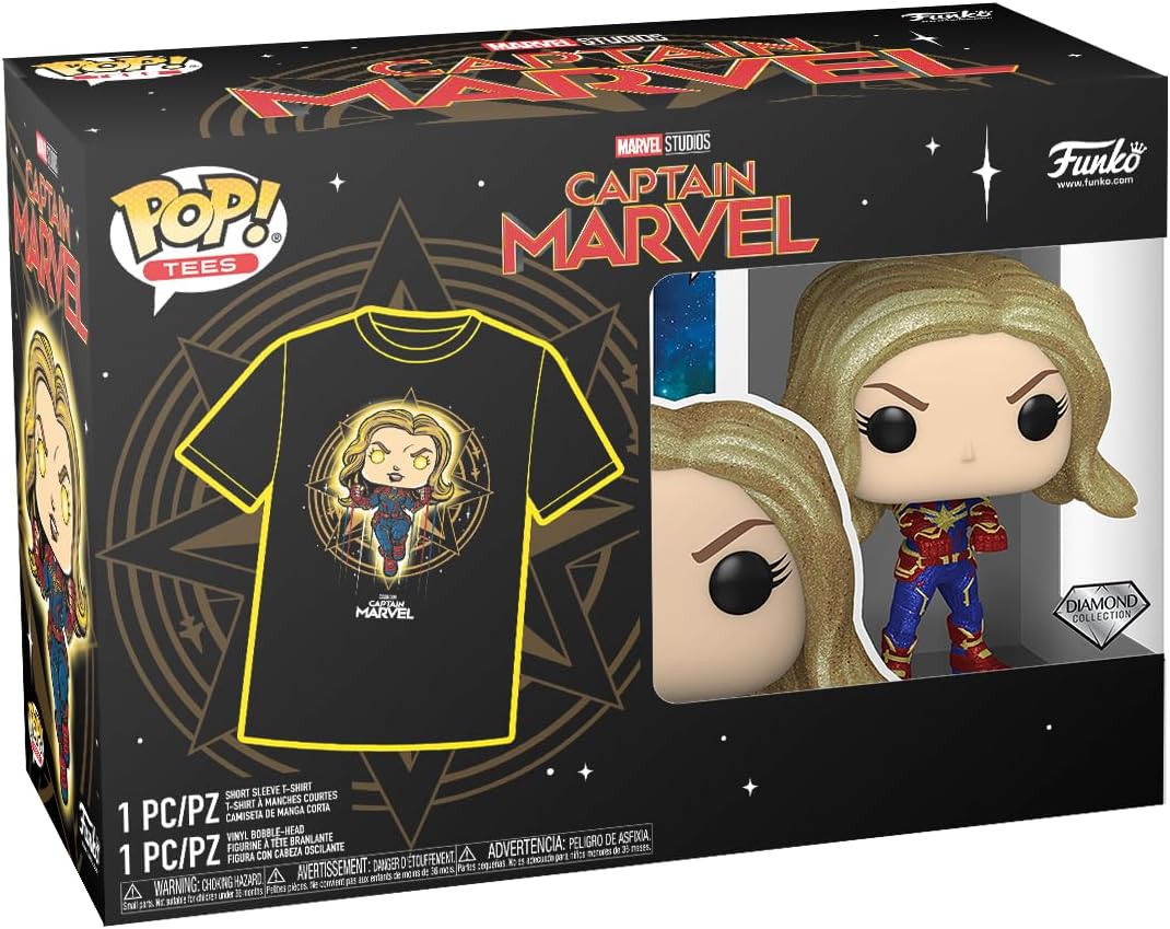 Funko Pop! Pop and Tee: Marvel - Captain Marvel XL