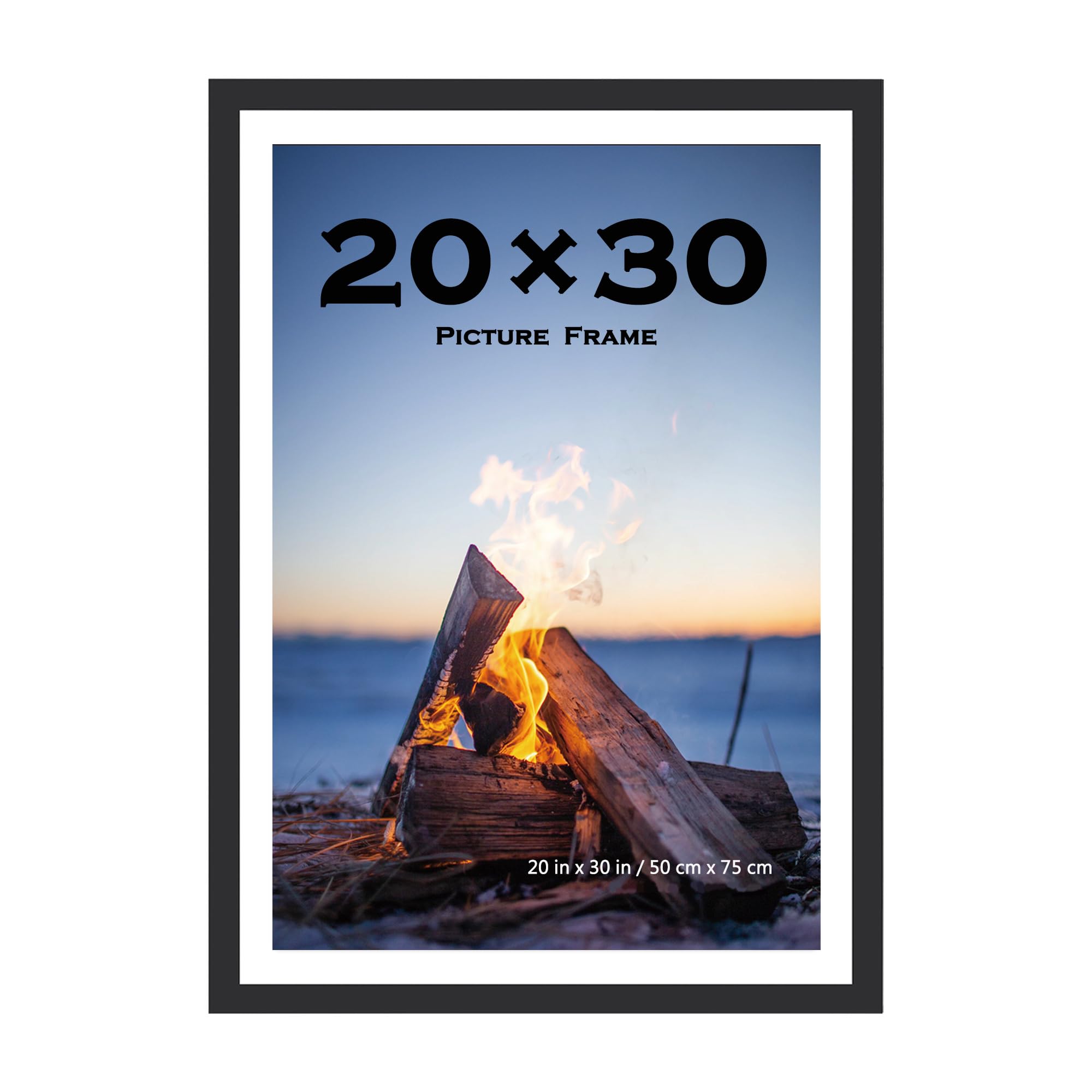 Scholar Tree 20x30 Inch Picture Frame Black 1 park,75 x 50 cm Frame Wall Mountable — image 1
