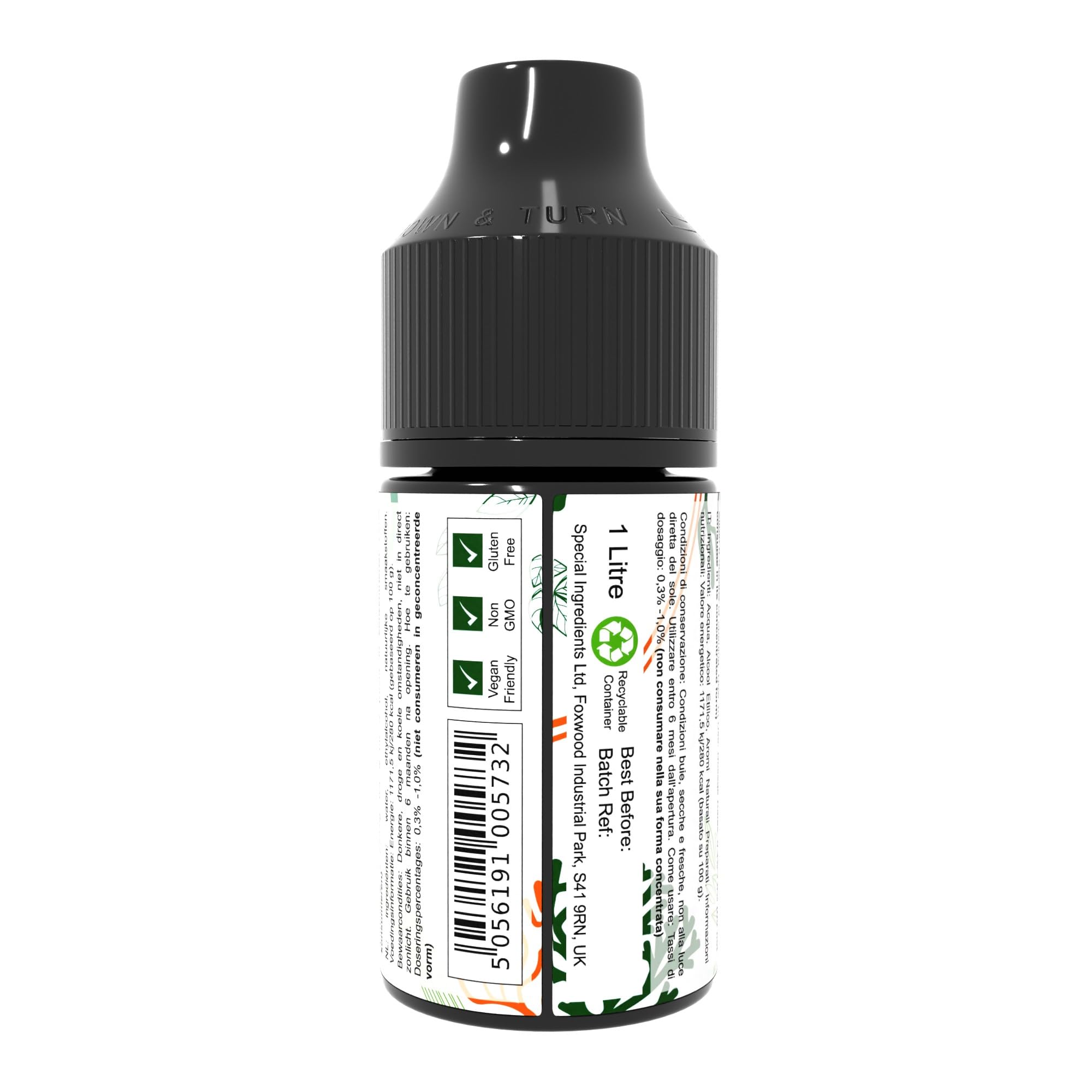 Special Ingredients Flavour Drops Lemon, 1 L | Zitrone-Geschmackstropfen, Lebensmittelaroma, Vegane Geschmackstropfen, Für Backen, Speisen und Getränke, Zuckerfrei