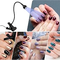 AolKee 5W Mini UV LED Körömlámpa USB Gél Körmökhöz Szárító 6