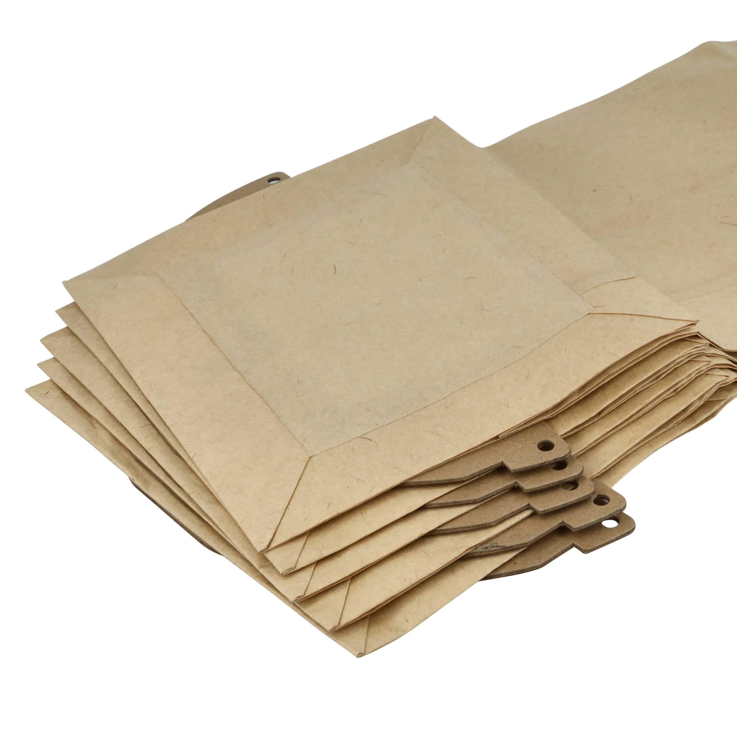 vhbw 50 x worek do odkurzacza kompatybilny z odkurzaczem Kärcher K 2601 Plus, K 2601, K 2501 TE, K 2501, A 2120 ME - 44 cm x 20 cm, brązowy