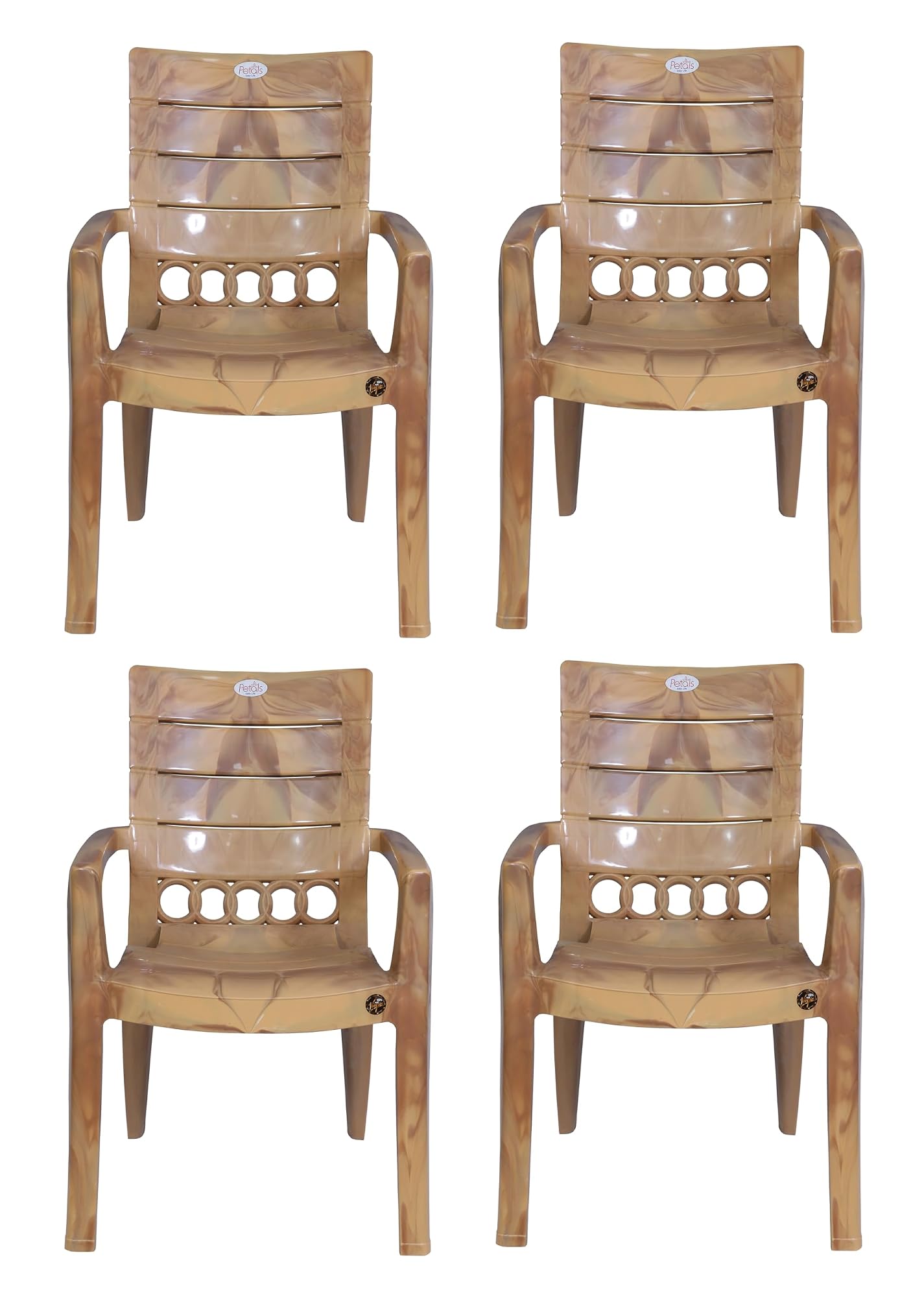 Plastic Stackable Armchair for Living Room and Garden