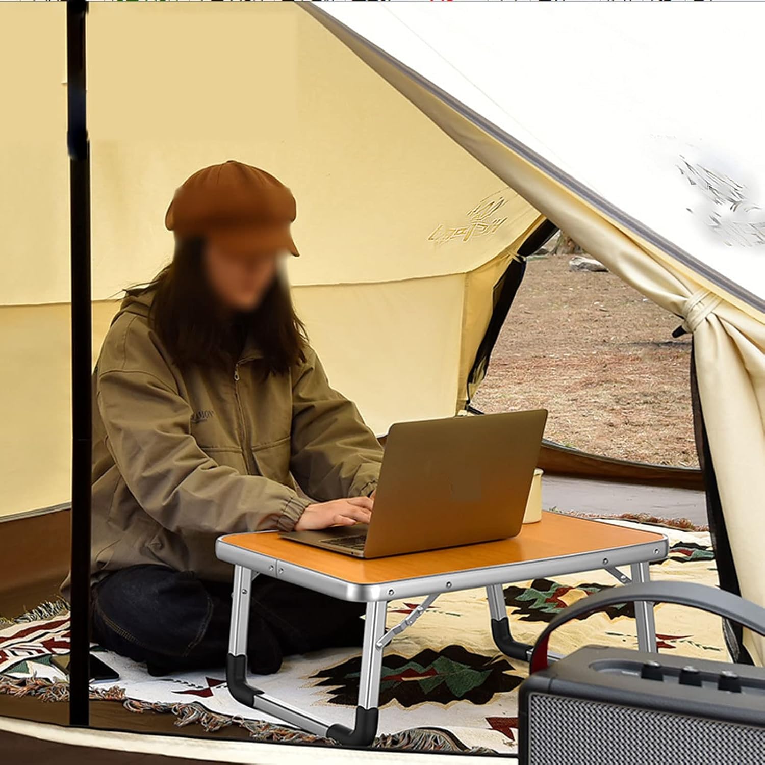 Outdoor Portable Folding Table Simple Camping Computer Table Foldable Small Dining Table Picnic Table Camping Accessories