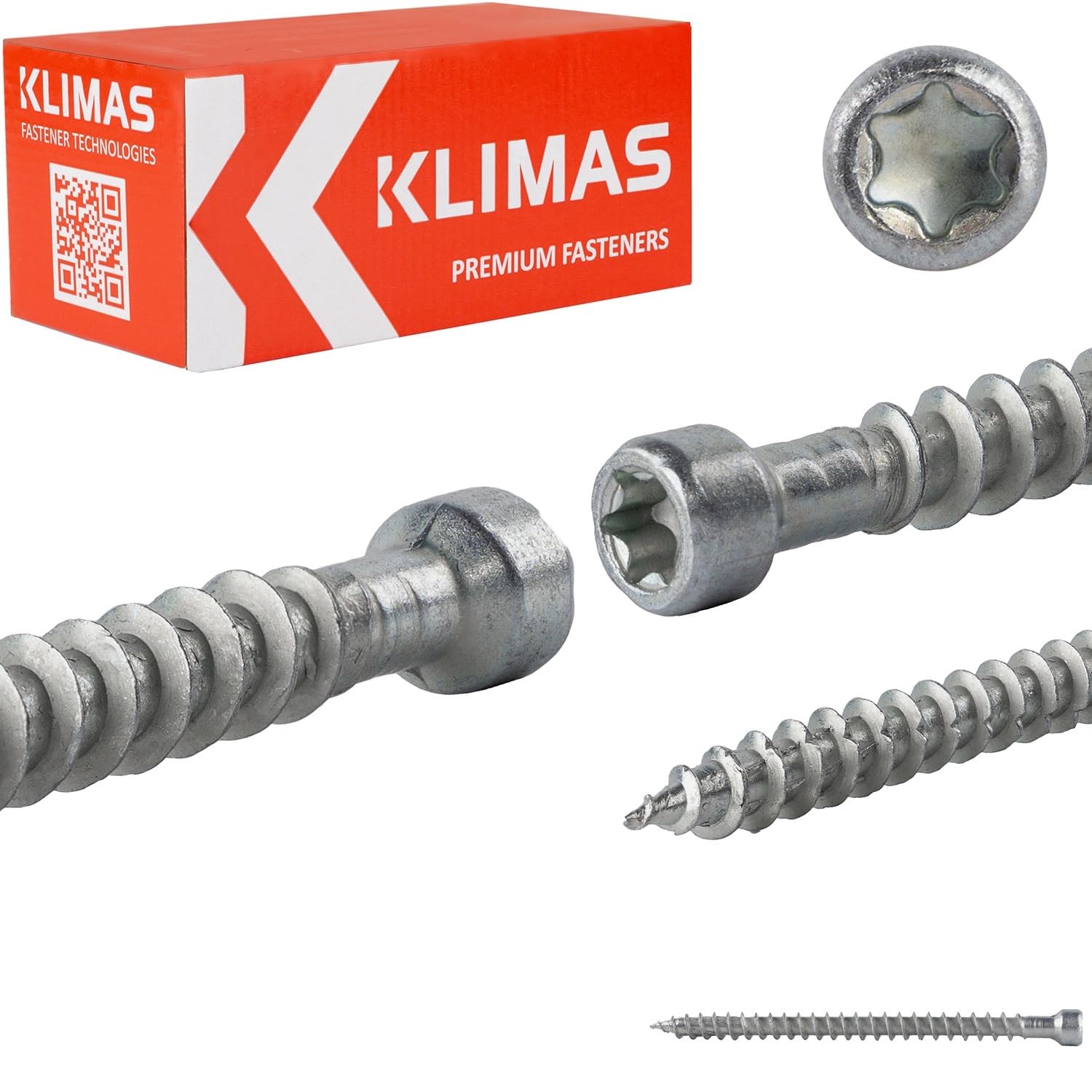 WKFC Ø 10 x 550-25 sztuk wkręty konstrukcyjne do drewna śruby konstrukcyjne pełny gwint głowica cylindra ETA TORX 50