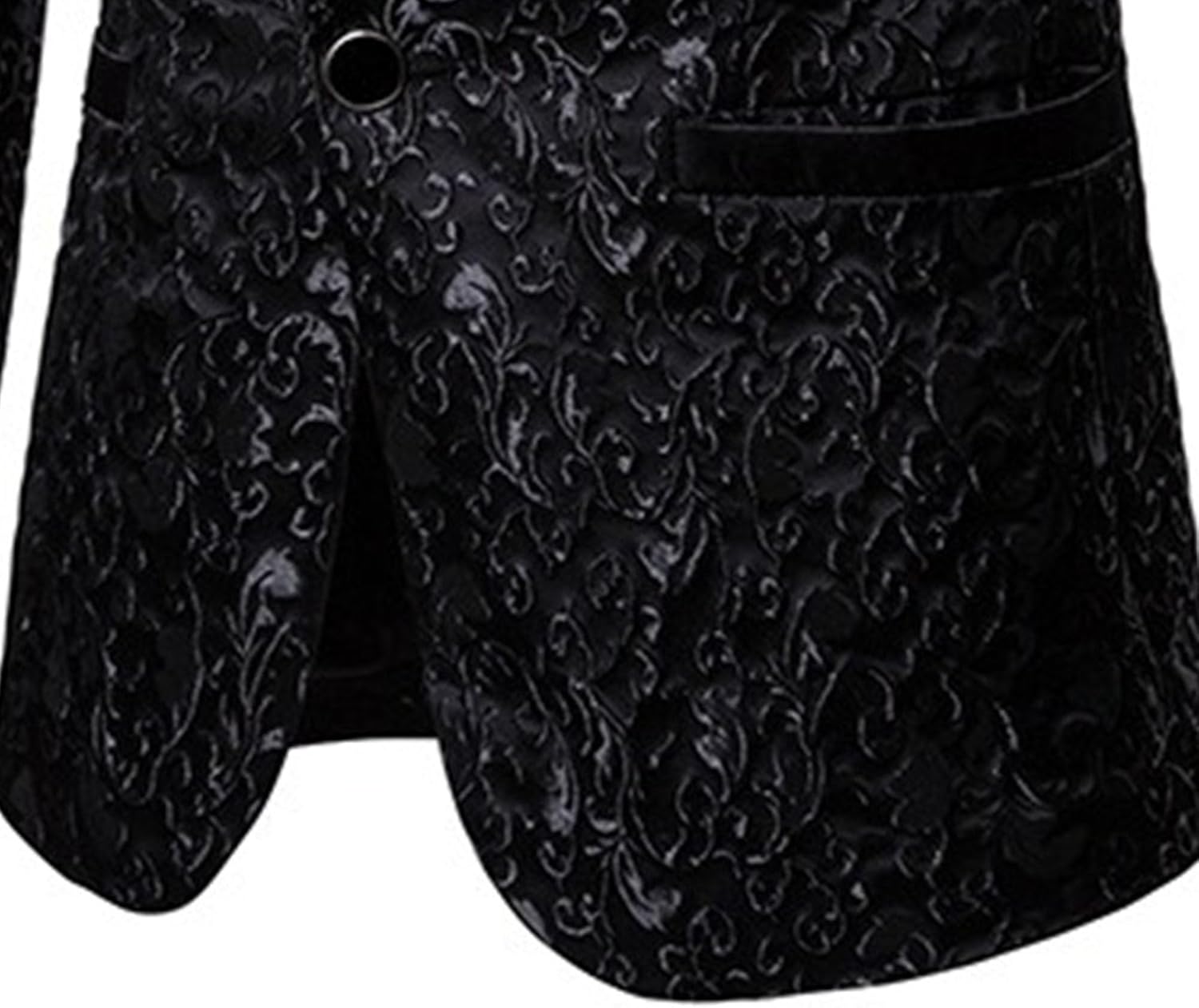 Mens Floral Tuxedo Jacket Paisley Shawl Lapel Suit Blazer Jacket Dinner Prom Party Wedding Suit Jacket