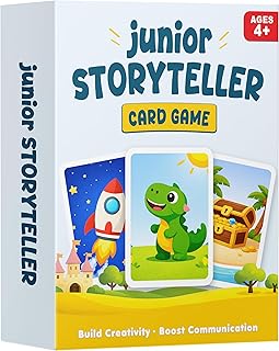 Junior Storyteller - Conversation Card Game for Kids 4-8, Family Game for Kids, Teens and Adults, Educational Toy, Learning Activity & Speech Therapy Resource