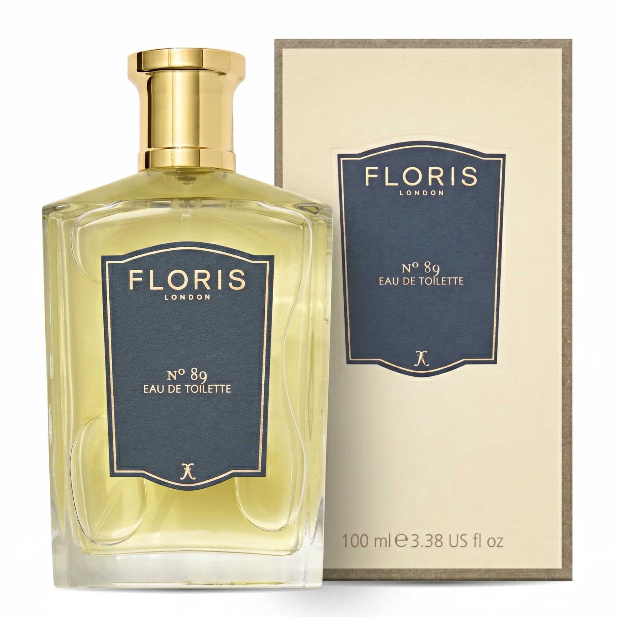 Floris London No.89 Eau de Toilette (100 ml) | Classical Cologne Scent | Enhanced with Bergamot, Oakmoss, Neroli & Orange | Ideal for Everyday Wear | Quintessentially English Signature Aroma for Men