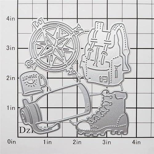 Miniatura 2 de DzIxY Mochila Zapatos Troqueles de corte de metal para kit de fabricación de tarjetas, troqueles de papel en relieve, plantillas de máquina de