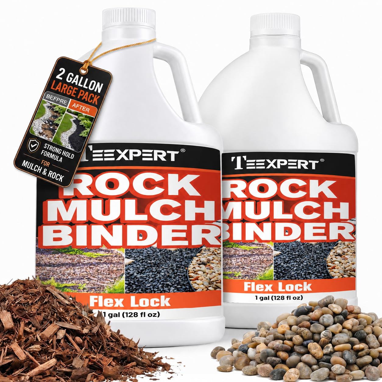 2-Pk 1-Gallon Teexpert Mulch Glue Concentrate for Landscaping $29 + Free S&H
