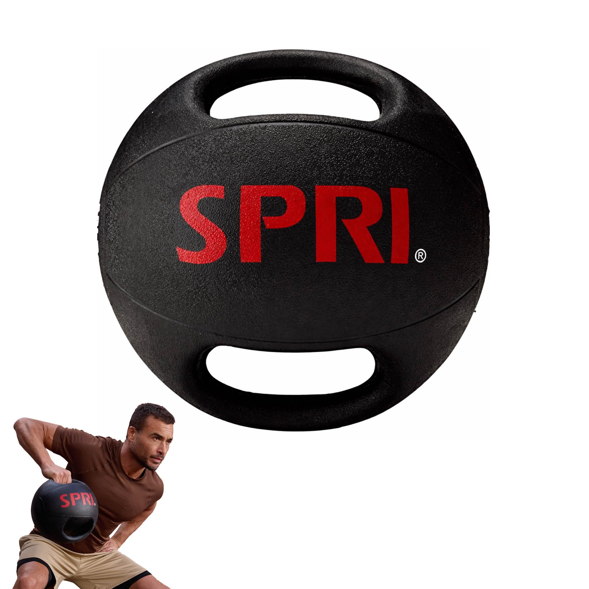 SPRI(スプリ)　メディシンボール　１２ポンド　エクササイズ　フィットネス Amazon | SPRI 社製 デュアルグリップ Xerball/メディシンボール 12lb
