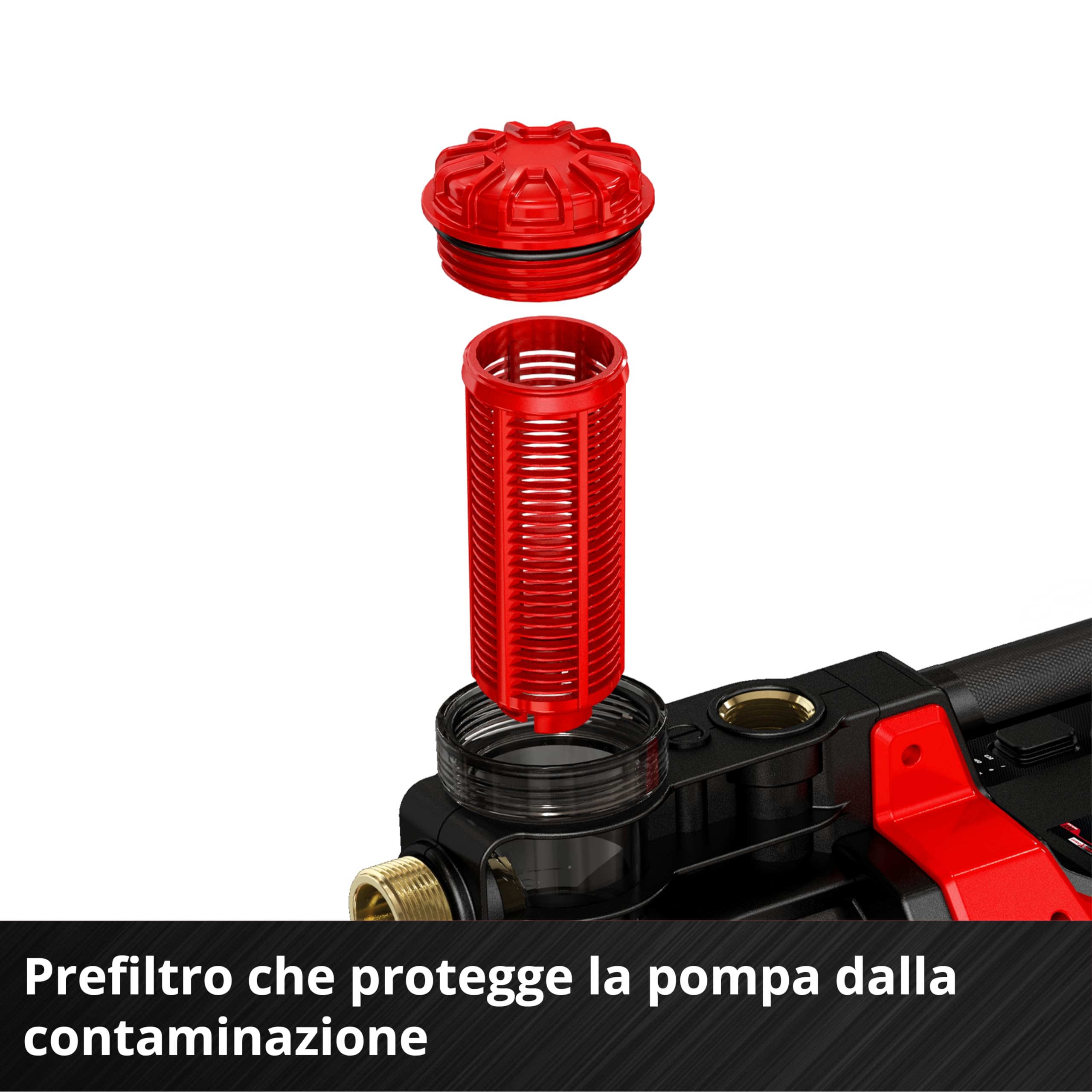 Einhell AQUINNA 18/30 F Pompa di irrigazione a LED Power X-Change (18 V, portata max. 3.000 L/h, 2 slot batteria, doppia autonomia, modalità ECO/BOOST, prefiltro, senza batteria)