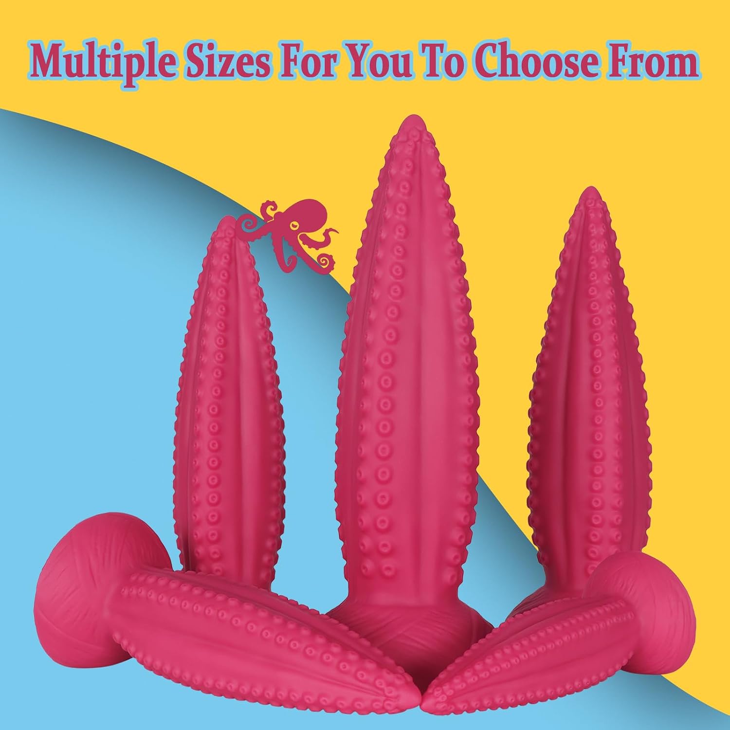 Super Long Tentacle Anal Plug Dildo:Soft Flexible Silicone Fantasy Dildos