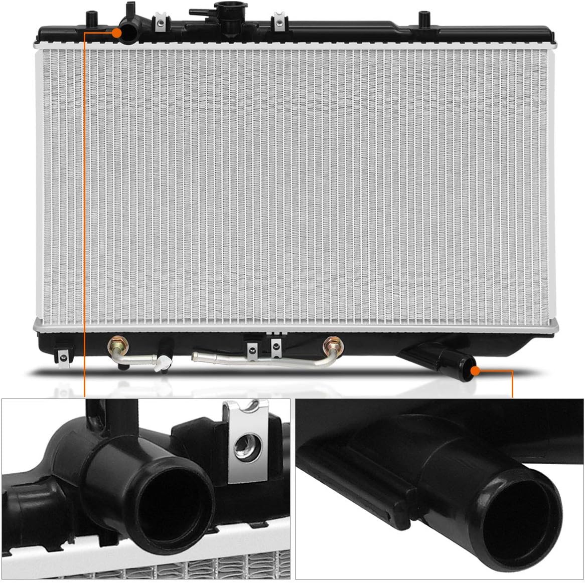 DPI-1626 Full Aluminum Core Cooling Radiator Compatible with 94-97 Ford Aspire AT