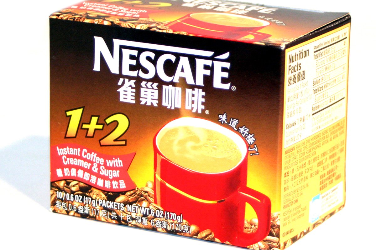 Instant Coffee with Creamer and Sugar (Nescafe 1+2) 6oz