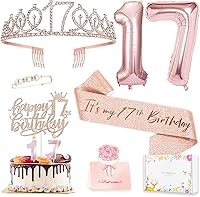 Vista 19 de Decoraciones de cumpleaños número 20 para mujer, banda y corona de cumpleaños, decoración de pastel y velas, globos de números, regalos de 20