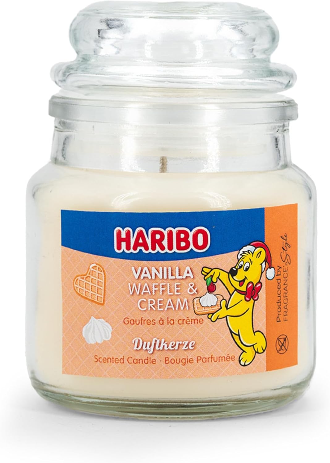 Haribo Scented Candles Gift Set | Winterland | 3 x Scented Candles Winter | Gifts for Women | Candle Set for Home | 3 x 85 g Scented Candles in Glass