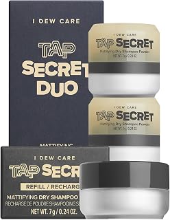 I DEW CARE Dry Shampoo Powder Refill - Tap Secret Refill + Dry Shampoo Duo, 0.48Oz Bundle